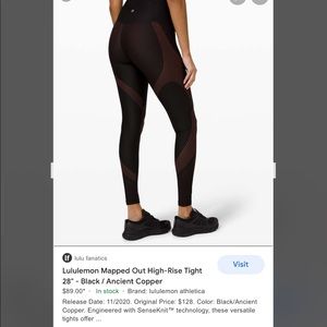 Lululemon leggings 28”